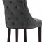 Hannah Dining Chair 774 Set of 2 Grey Velvet Fabric by Meridian