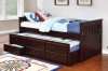 La Salle 300106 Daybed in Cappuccino by Coaster w/Trundle