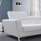 0761 Waltz Sectional Sofa in White Leather by VIG