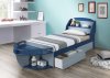 Neptune II Twin Bed 30620T in Gray & Navy by Acme w/Options