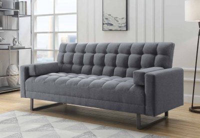 Limosa Sofa Bed 58260 in Gray Fabric by Acme