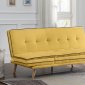 Savilla Adjustable Sofa 57160 in Yellow Linen Fabric by Acme