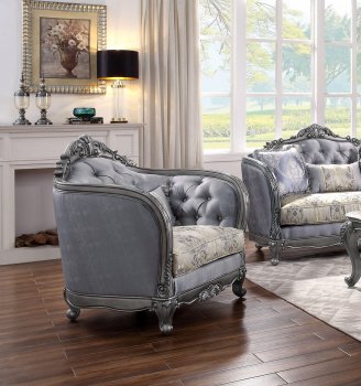 Ariadne Chair 55347 in Fabric by Acme w/Options [AMAC-55347 Ariadne]