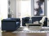 Josanna Sofa & Loveseat Set 21905 in Navy Fabric by Ashley