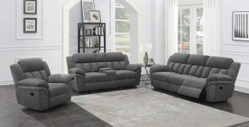 Bahrain Motion Sofa 609541 Charcoal by Coaster w/Options [CRS-609541 Bahrain]