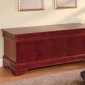 Cherry Finish Traditional Louis Philippe Style Cedar Chest