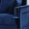 Ferrara Sofa 655 in Navy Velvet Fabric w/Optional Items