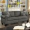 Rhian Sofa & Loveseat Set CM6328GY -Dark Gray Linen-Like Fabric