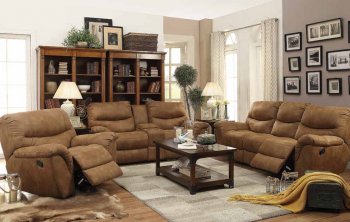 Hancox 601761 Motion Sofa in Light Brown by Coaster w/Options [CRS-601761 Hancox]