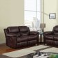 U2128 Motion Sofa Brown Printed Fabric by Global Furniture USA