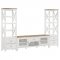 Hollis TV Stand 708253 in White & Brown by Coaster