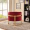 Carter Accent Chair 515 in Burgundy Velvet by Meridian