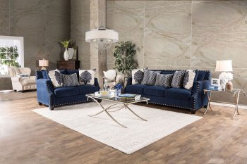 Cornelia SM3071 Sofa in Navy Fabric w/Options [FAS-SM3071-Cornelia]