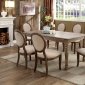 Siobhan CM3872T 5Pc Dining Room Set Rustic Dark Oak w/Options