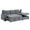 Kabira Sectional Sofa LV00970 in Gray Fabric by Acme w/Sleeper