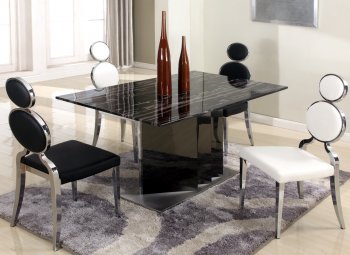 Oprah Dining Table by Chintaly w/Optional Chairs [CYDS-Oprah]