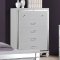 Valentino Bedroom Set 5Pc B9698W in White by NCFurniture