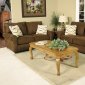 Sierra Chocolate Fabric Modern Sofa & Loveseat Set w/Options