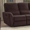 Dowling Recliner Sofa 8257BRW in Chocolate by Homelegance