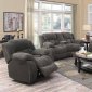 Weissman Motion Sofa 601921 in Charcoal by Coaster w/Options