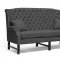 Sussex Sofa in Dark Gray Fabric by Wholesale Interiors w/Options