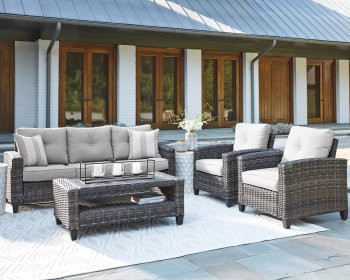 Cloverbrooke Nuvella 4Pc Outdoor Sofa Set P334 by Ashley [SFAOUT-P334-081 Cloverbrooke]