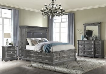 Marseille Bedroom in Grey by Global w/Options [GFBS-Marseille Grey]