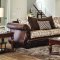 Alessio Sofa SM6406 in Chenille Fabric & Faux Leather w/Options