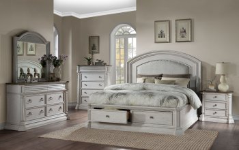 York Shire Bedroom 28270 in Antique White by Acme w/Options [AMBS-28270 York Shire]