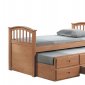 Maple Finish Kid's Bed With Trundle