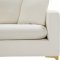 Naomi Sofa 633 in Cream Velvet Fabric by Meridian w/Options