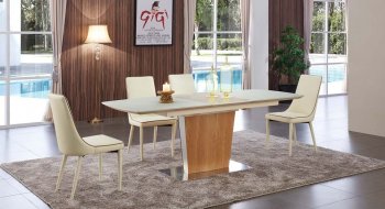 2196 Dining Table by ESF w/Glass Top & Optional 2026 Chairs [EFDS-2196-2026]