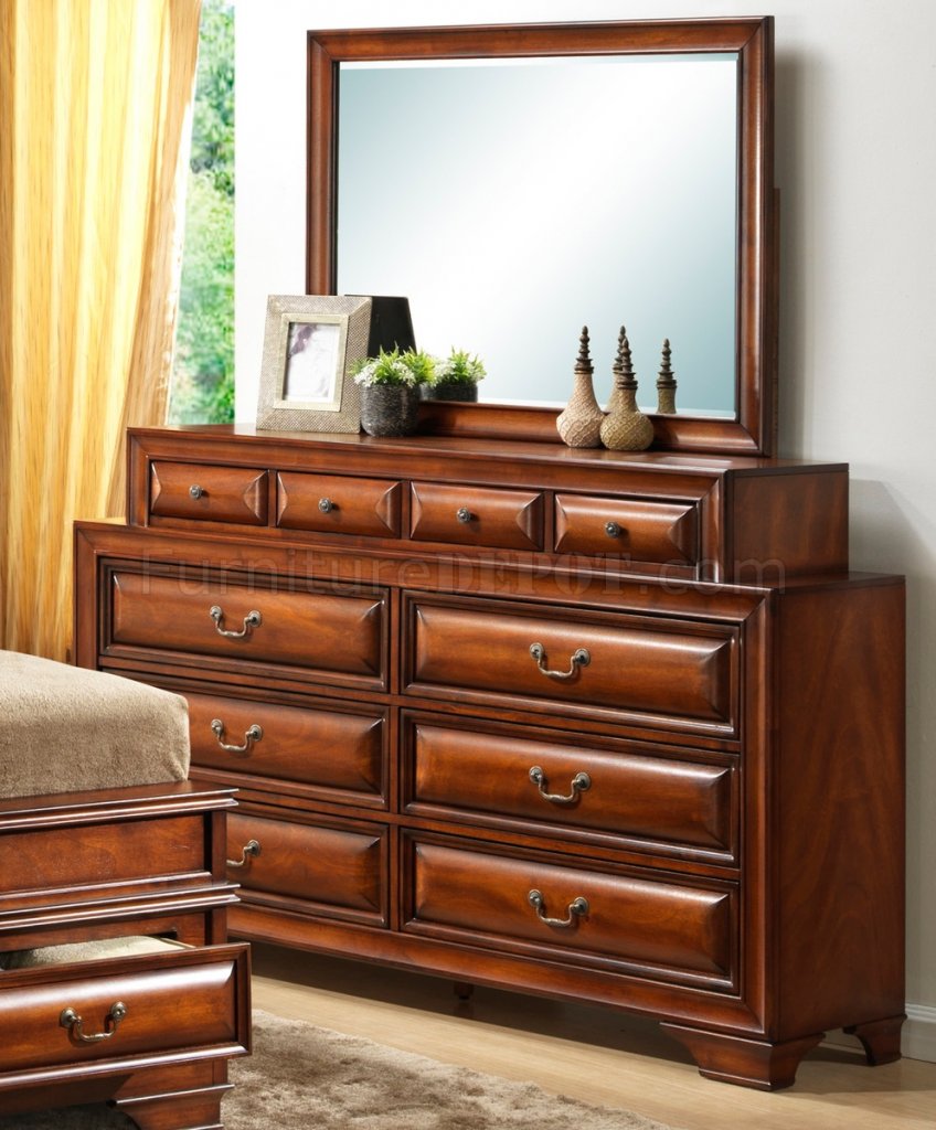 Solid Wood Cherry Bedroom Set G A With Storage