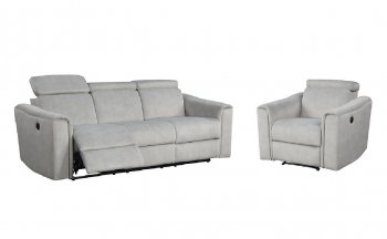 Mehri Motion Sofa LV01876 in Gray Microfiber by Acme w/Options [AMS-LV01876 Mehri]