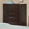 202491 Webster Bedroom by Coaster in Brown Maple w/Options