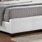 B123 Upholstered Bed in White Leatherette