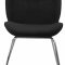 Paris Dining Chair 786 Set of 4 Black Velvet Fabric by Meridian