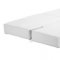 White Leatherette Modern Convertible Sofa Bed with Folding Arms