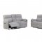 U8571 Power Motion Sofa in Light Gray Fabric by Global w/Options