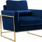 Mila Sofa 678 in Navy Velvet Fabric by Meridian w/Options