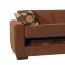 Dolce Sofa Bed in Brown Microfiber by Rain w/Optional Items