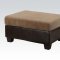 55945 Connell Sectional Sofa in Tan & Espresso by Acme