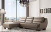 6082 Sectional Sofa in Leather by ESF w/Options