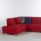 Cantona Zigana Marsala Sectional Sofa in Red Fabric by Istikbal