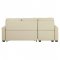 Dafina Sectional Sofa LV01054 in Beige Fabric by Acme w/Sleeper