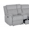 U7303 Reclining Sofa in Goat Smoke by Global w/Options