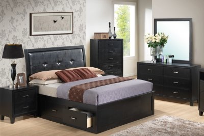 G1250B Bedroom Set in Black by Glory Furniture w/Options