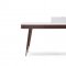 Calla Modern Office Desk in by Brown Oak J&M w/White Top