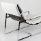 Rita Chair in White Leatherette by Whiteline Imports