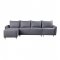 Marcin Sectional Sofa 51830 in Gray Fabric by Acme